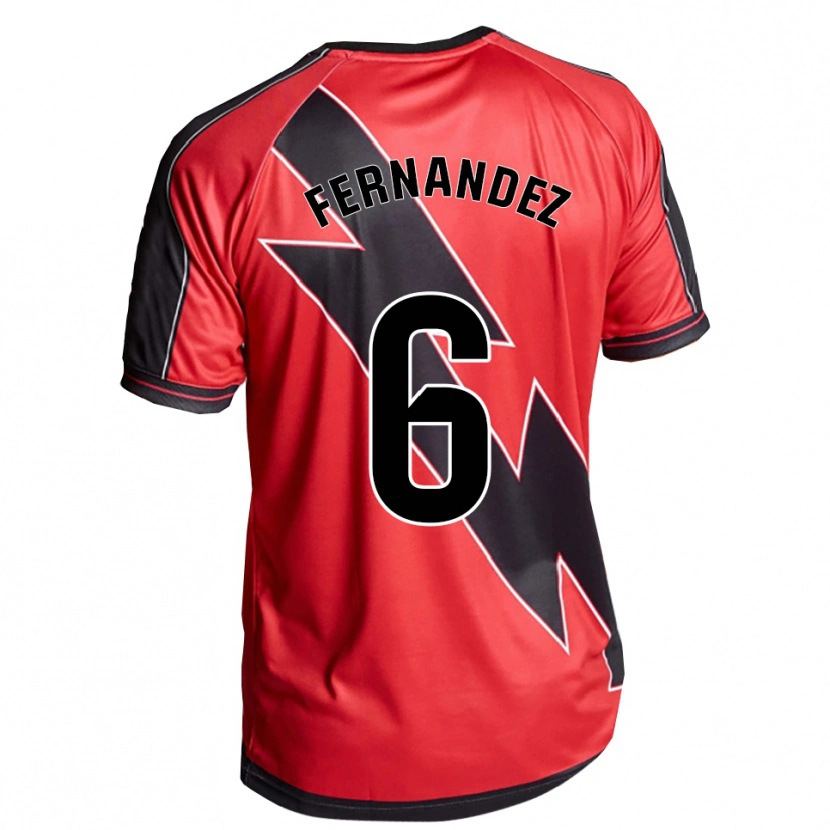 DanxenキッズPaula Fernández#6赤黒アウェイシャツ2025/26ジャージーユニフォーム