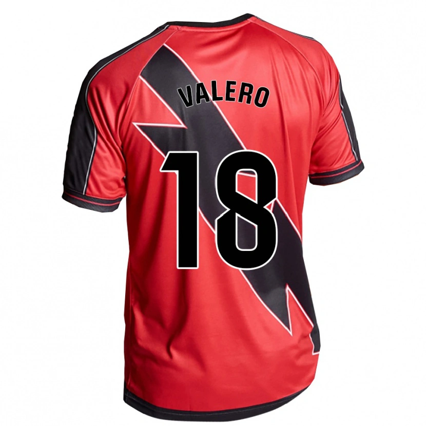 DanxenキッズCésar Valero#18赤黒アウェイシャツ2025/26ジャージーユニフォーム