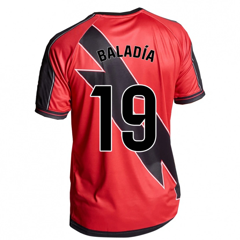 DanxenキッズÁlvaro Baladía#19赤黒アウェイシャツ2025/26ジャージーユニフォーム