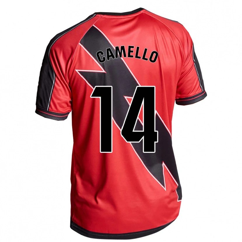 Danxenキッズセルヒオ・カメージョ#14赤黒アウェイシャツ2025/26ジャージーユニフォーム