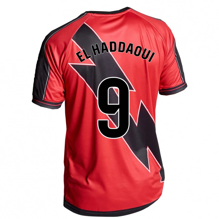 DanxenキッズHamza El Haddaoui#9赤黒アウェイシャツ2025/26ジャージーユニフォーム