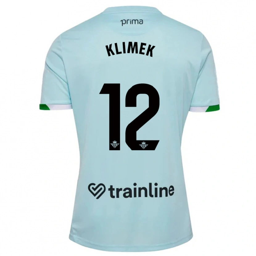 DanxenキッズBruno Klimek#12空色緑アウェイシャツ2025/26ジャージーユニフォーム
