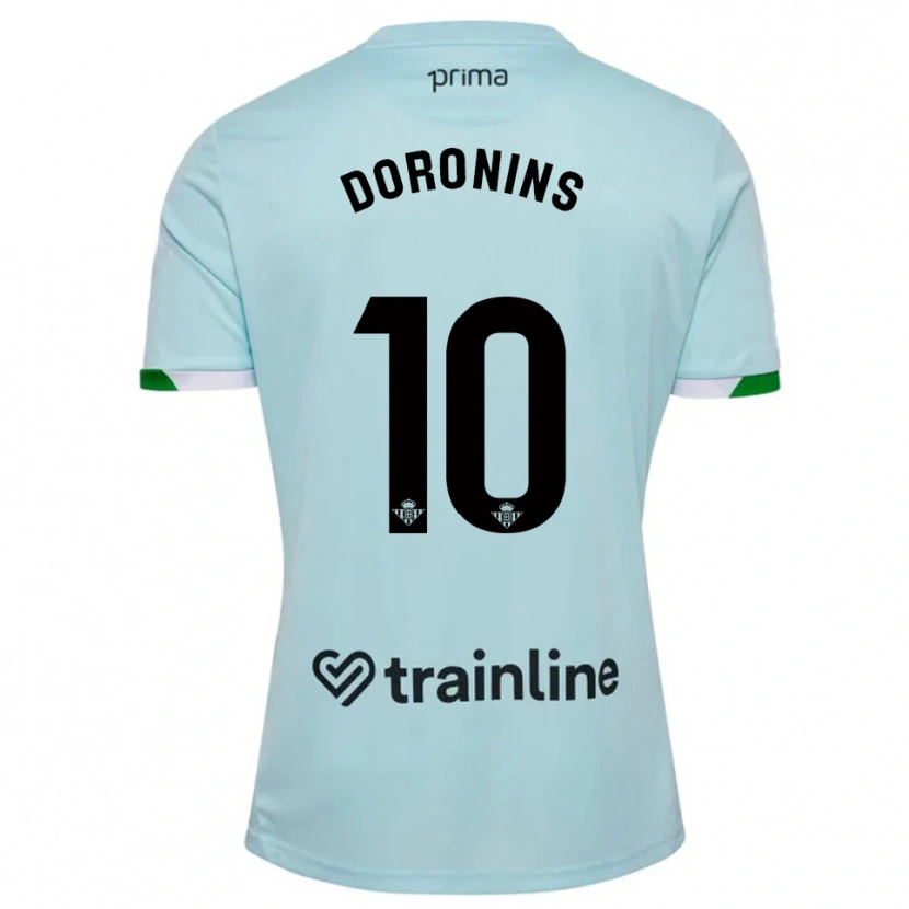 DanxenキッズNikita Doronins#10空色緑アウェイシャツ2025/26ジャージーユニフォーム