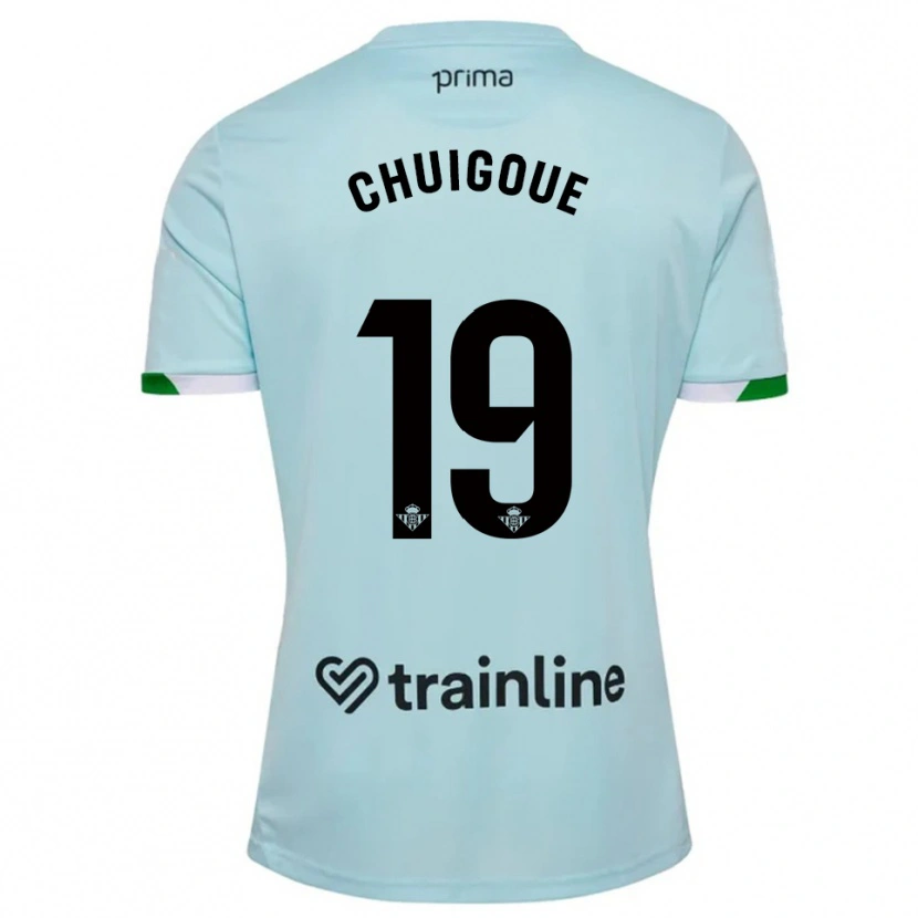 DanxenキッズDorine Chuigoué#19空色緑アウェイシャツ2025/26ジャージーユニフォーム