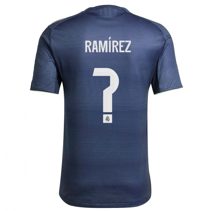 DanxenキッズIzan Ramírez#0紺銀アウェイシャツ2025/26ジャージーユニフォーム