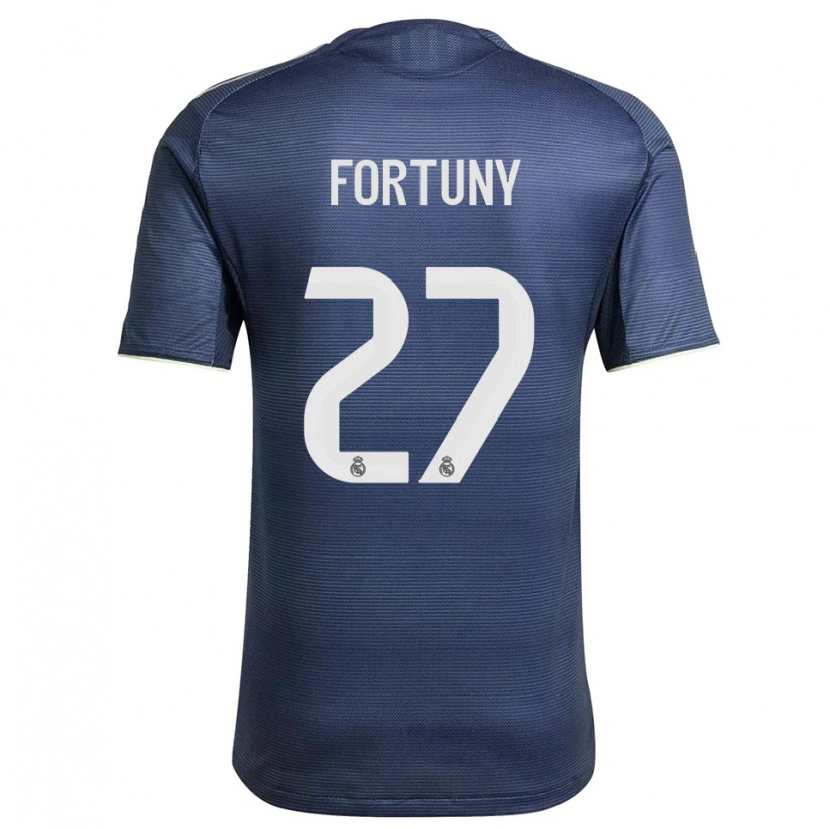 Danxenキッズポル・フォーチュニー#27紺銀アウェイシャツ2025/26ジャージーユニフォーム