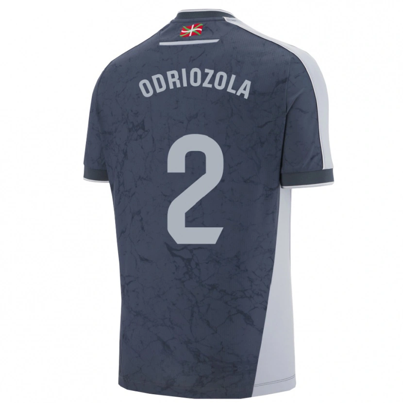 Danxenキッズアルバロ・オドリオソラ#2濃青白アウェイシャツ2025/26ジャージーユニフォーム