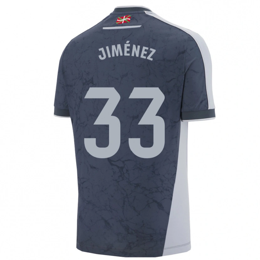 DanxenキッズJavier Jiménez#33濃青白アウェイシャツ2025/26ジャージーユニフォーム