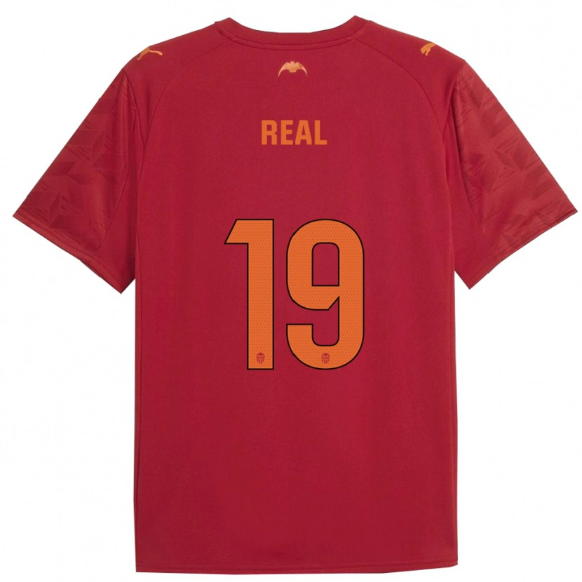 DanxenキッズKerlly Real#19赤オレンジアウェイシャツ2025/26ジャージーユニフォーム