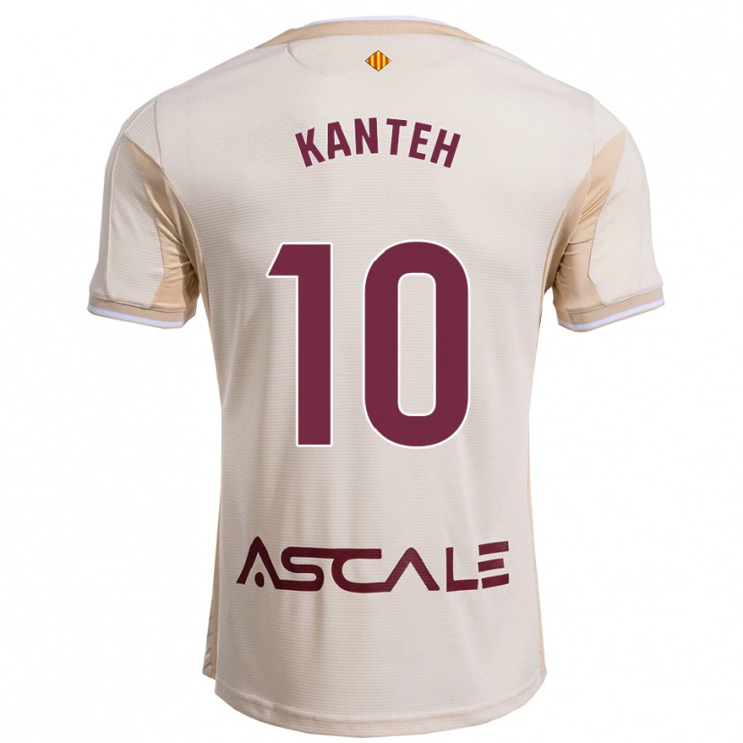 Danxenキッズファトゥ・カンテ#10オフホワイトバーガンディアウェイシャツ2025/26ジャージーユニフォーム