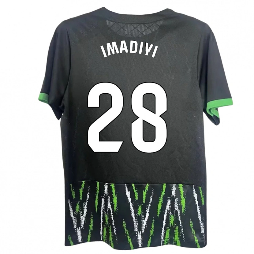 DanxenキッズCeri Imadiyi#28黒緑アウェイシャツ2025/26ジャージーユニフォーム