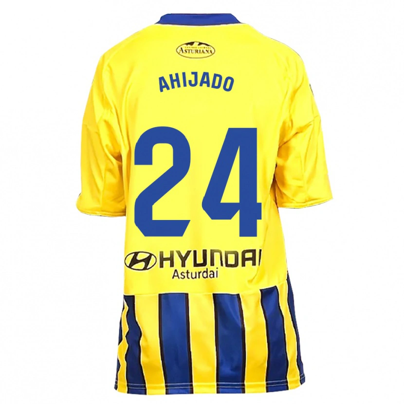 DanxenキッズLucas Ahijado#24黄青アウェイシャツ2025/26ジャージーユニフォーム