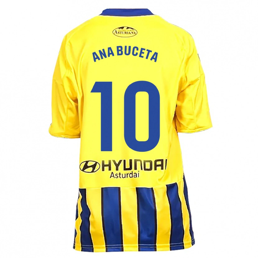 Danxenキッズアナ・ブセタ#10黄青アウェイシャツ2025/26ジャージーユニフォーム