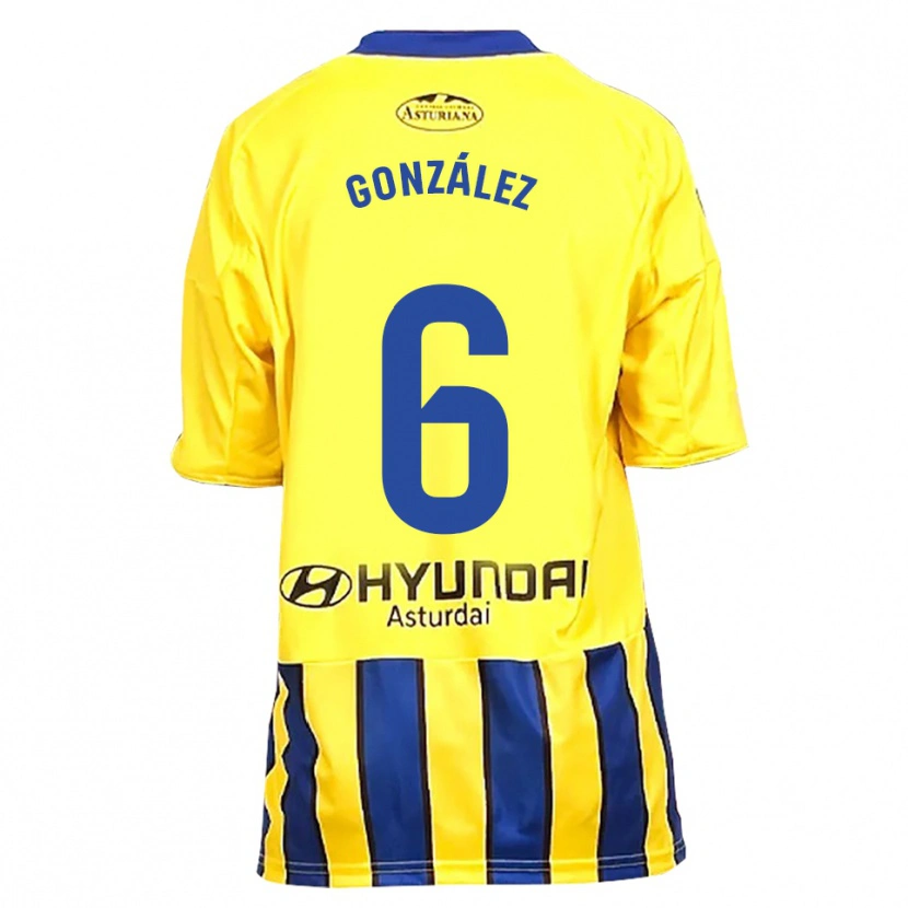 DanxenキッズYayo González#6黄青アウェイシャツ2025/26ジャージーユニフォーム