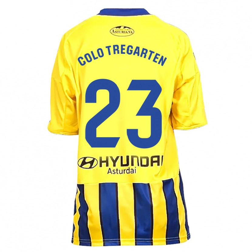 DanxenキッズColo Tregarten#23黄青アウェイシャツ2025/26ジャージーユニフォーム