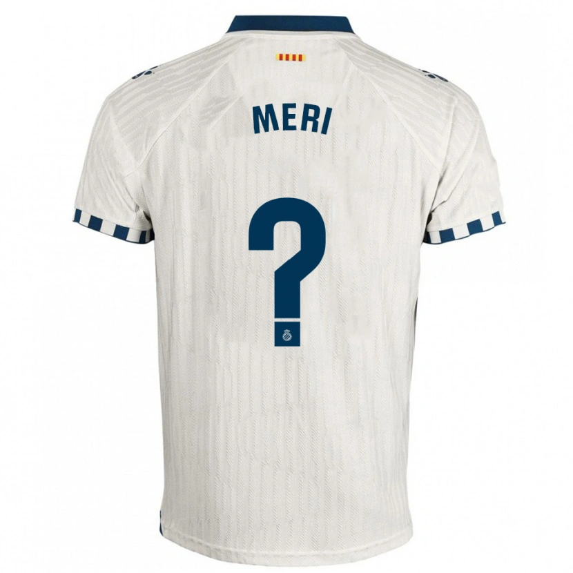 DanxenキッズMeritxel Muñoz Alsina#0白青アウェイシャツ2025/26ジャージーユニフォーム