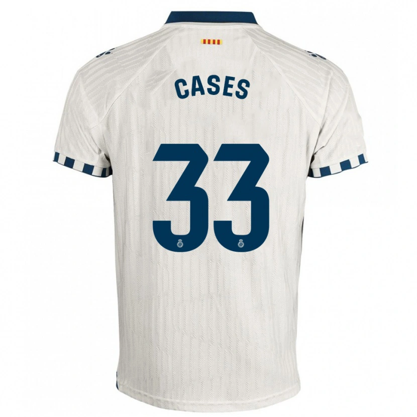 DanxenキッズArnau Cases#33白青アウェイシャツ2025/26ジャージーユニフォーム