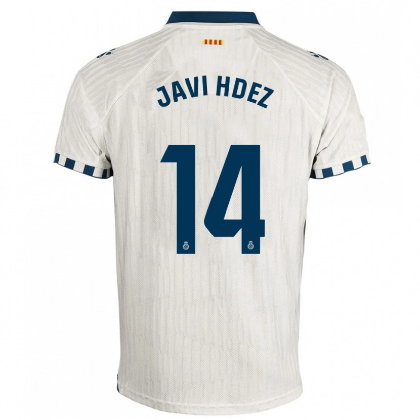 Danxenキッズハビ・エルナンデス#14白青アウェイシャツ2025/26ジャージーユニフォーム
