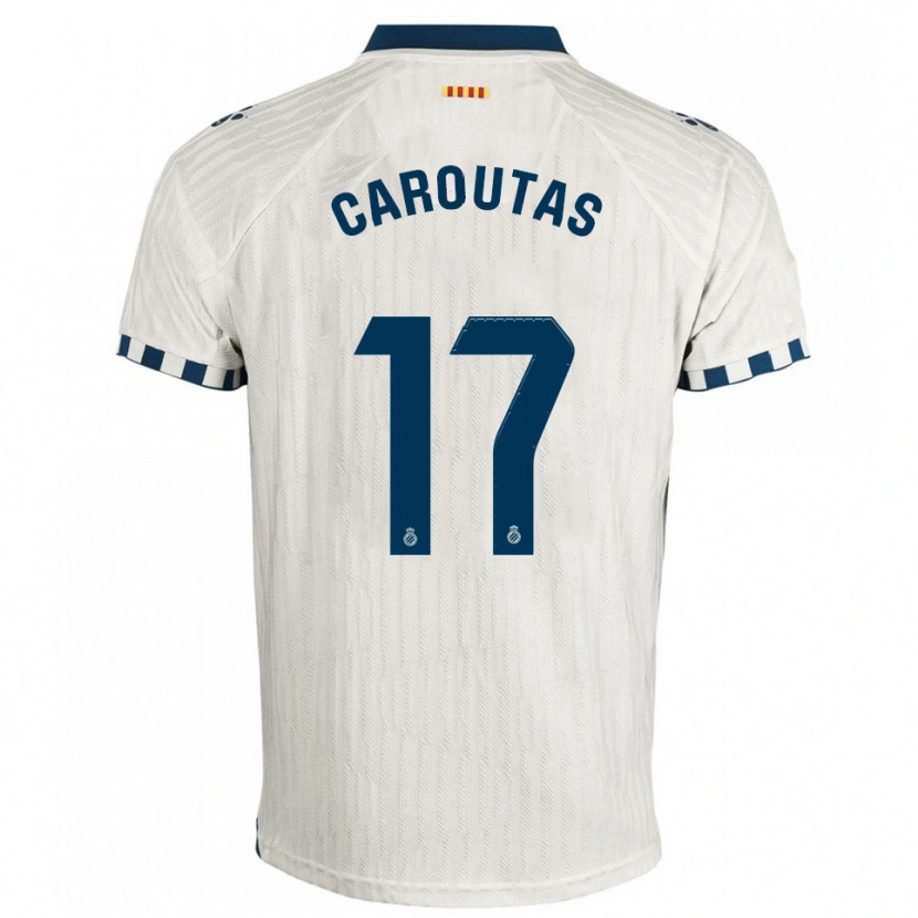 DanxenキッズTim Caroutas#17白青アウェイシャツ2025/26ジャージーユニフォーム
