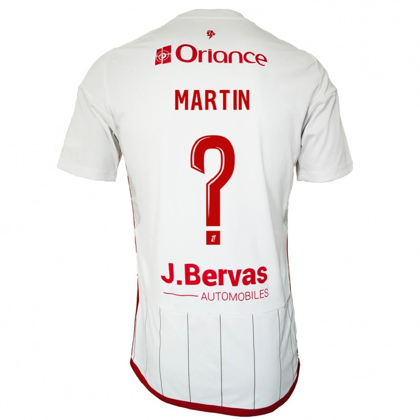 DanxenキッズClara Martin#0白赤アウェイシャツ2025/26ジャージーユニフォーム