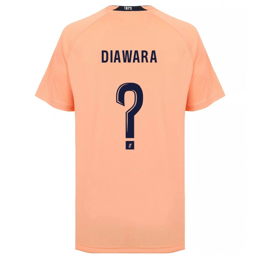 DanxenキッズDjimin Diawara#0オレンジ ネイビーアウェイシャツ2025/26ジャージーユニフォーム