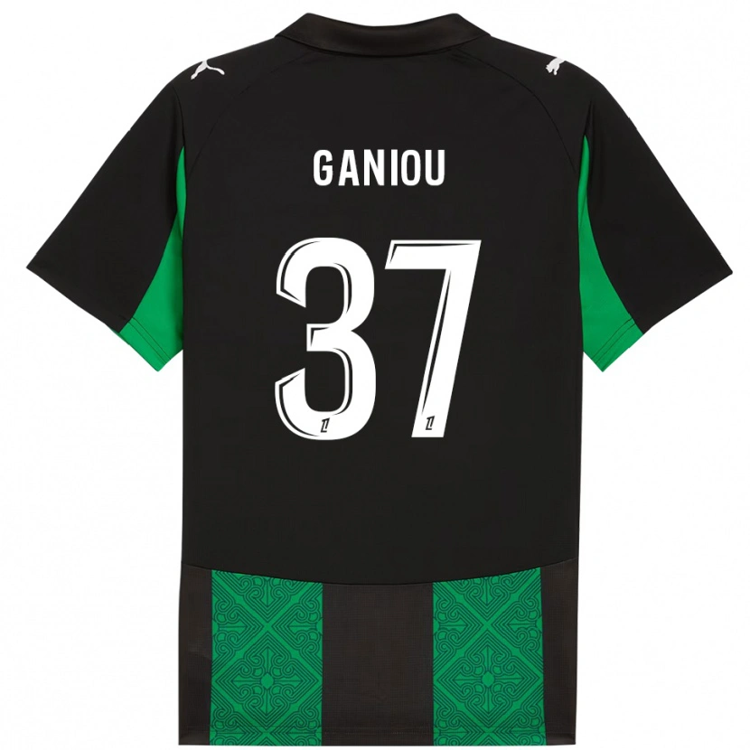Danxenキッズイスマエロ・ガニウ#37黒緑アウェイシャツ2025/26ジャージーユニフォーム
