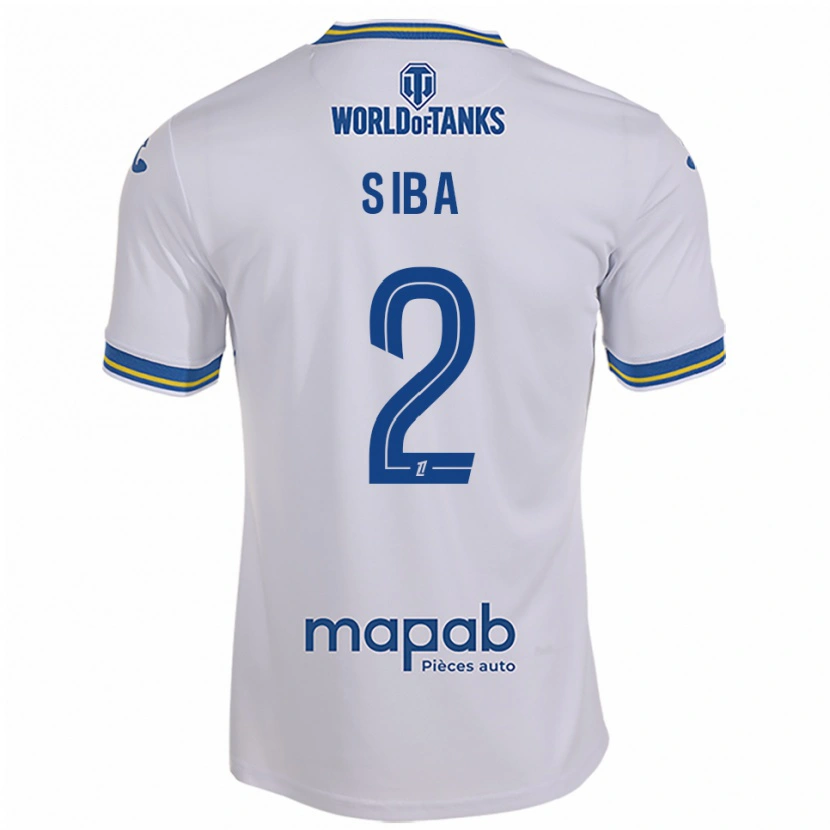 DanxenキッズStevan Siba#2白空色アウェイシャツ2025/26ジャージーユニフォーム
