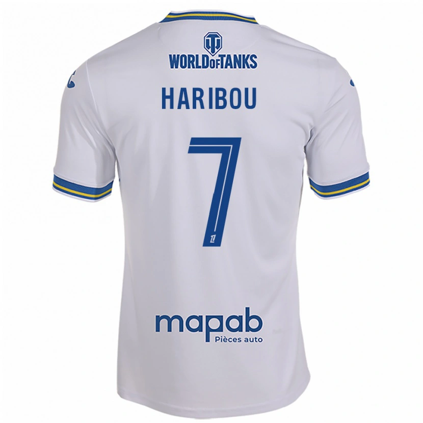 DanxenキッズSamir Haribou#7白空色アウェイシャツ2025/26ジャージーユニフォーム