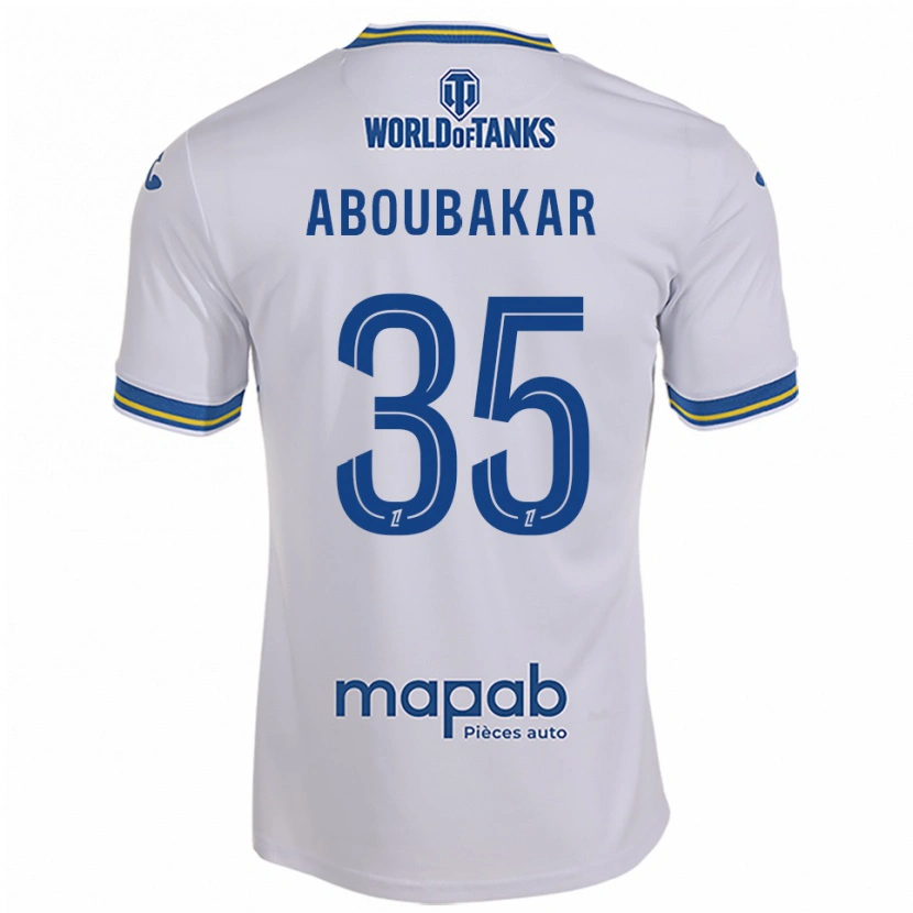 DanxenキッズSiddick Aboubakar#35白空色アウェイシャツ2025/26ジャージーユニフォーム