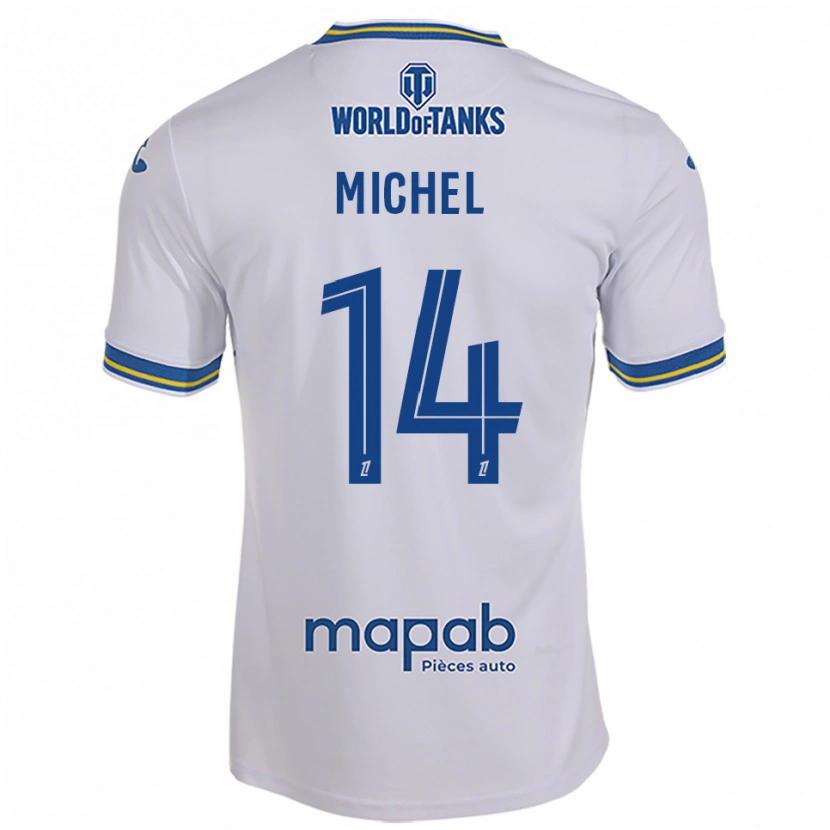 DanxenキッズRaphaël Michel#14白空色アウェイシャツ2025/26ジャージーユニフォーム