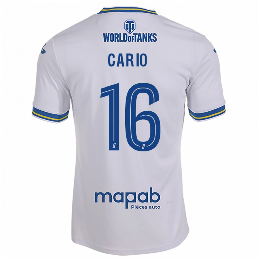 DanxenキッズAnthony Cario#16白空色アウェイシャツ2025/26ジャージーユニフォーム