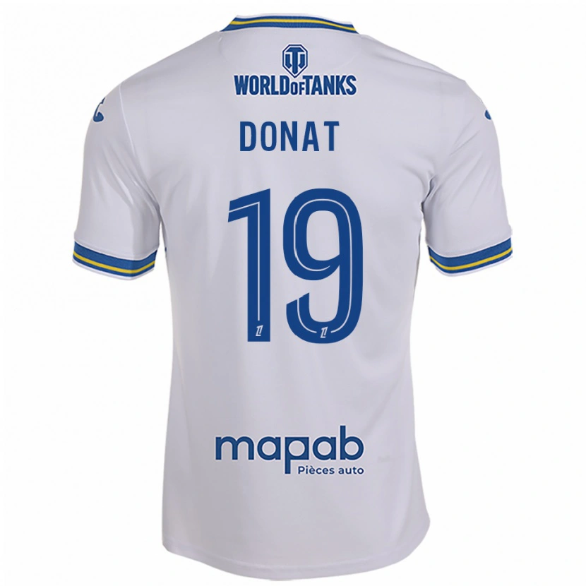 Danxenキッズノア・ドーナット・ゴミス#19白空色アウェイシャツ2025/26ジャージーユニフォーム