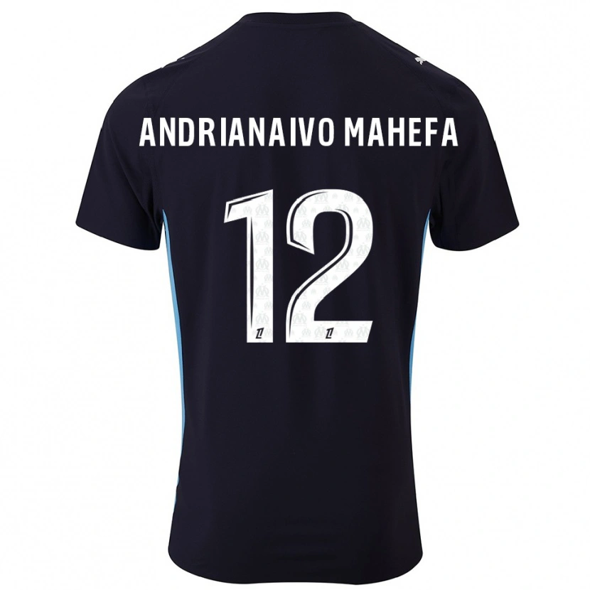 DanxenキッズMathis Andrianaivo Mahefa#12黒空色アウェイシャツ2025/26ジャージーユニフォーム