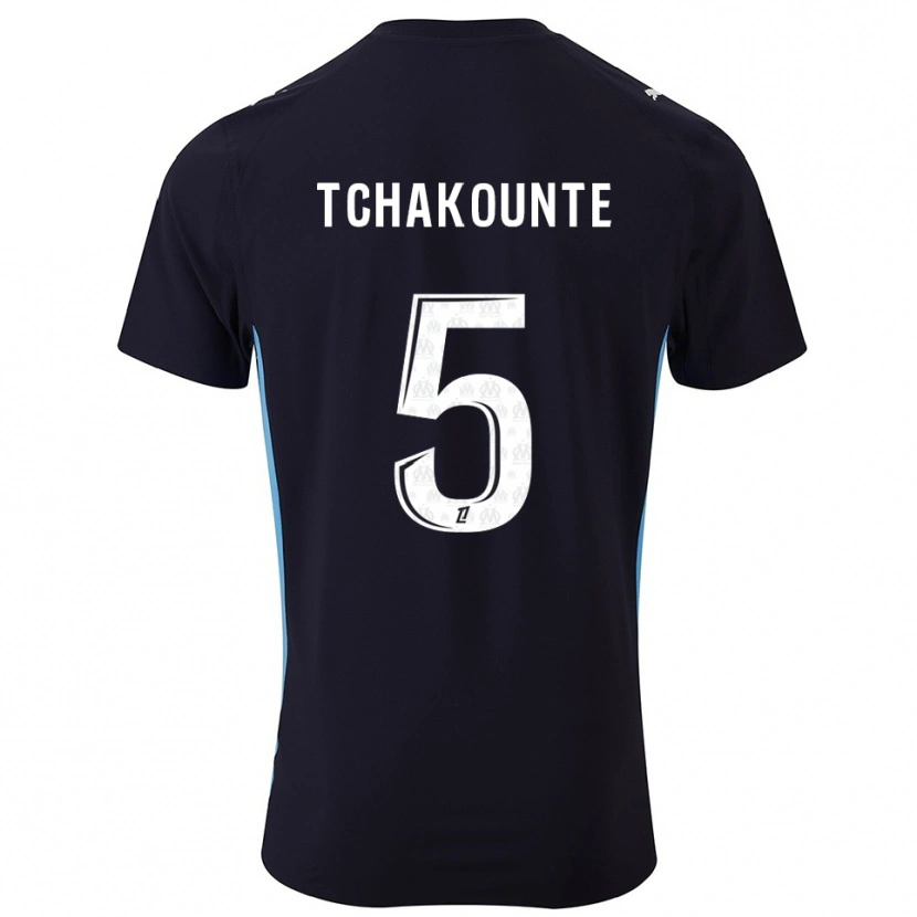 DanxenキッズAnnaëlle Tchakounté#5黒空色アウェイシャツ2025/26ジャージーユニフォーム
