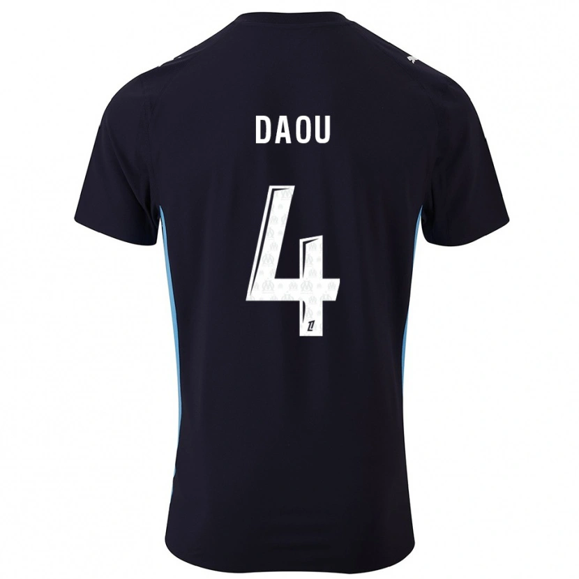 DanxenキッズRaimane Daou#4黒空色アウェイシャツ2025/26ジャージーユニフォーム