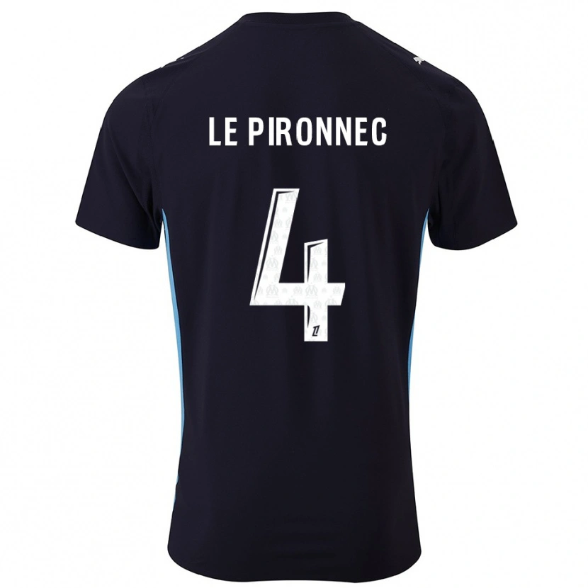 DanxenキッズKélian Le Pironnec#4黒空色アウェイシャツ2025/26ジャージーユニフォーム