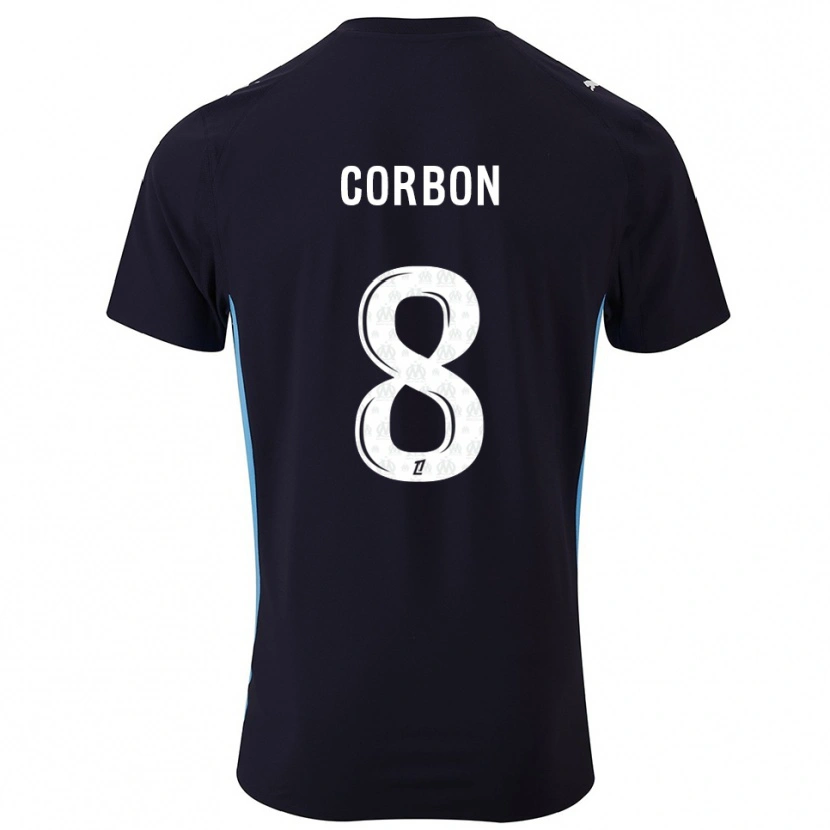 DanxenキッズMax Corbon#8黒空色アウェイシャツ2025/26ジャージーユニフォーム