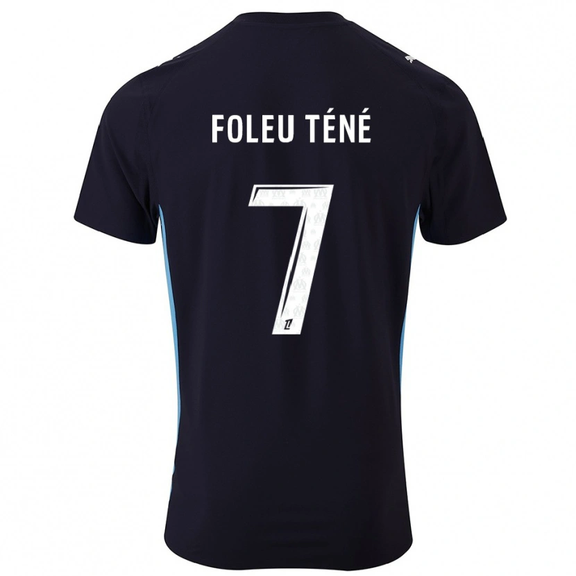 DanxenキッズKrys Foleu Téné#7黒空色アウェイシャツ2025/26ジャージーユニフォーム