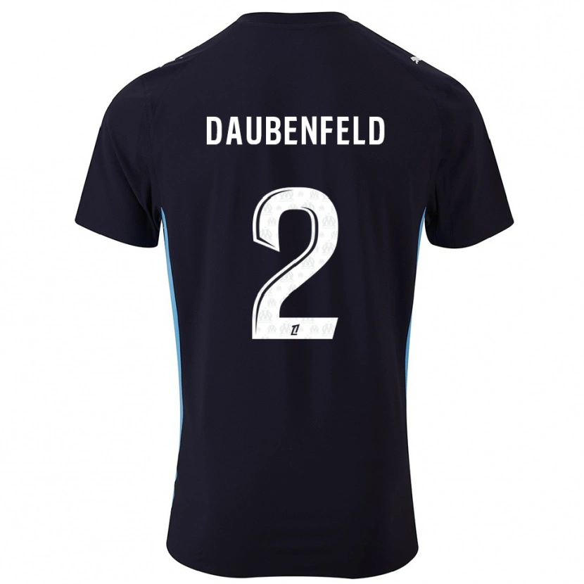 Danxenキッズルーカス・ダウベンフェルド#2黒空色アウェイシャツ2025/26ジャージーユニフォーム