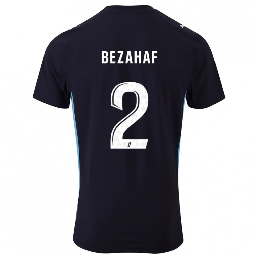 DanxenキッズKelyann Bezahaf#2黒空色アウェイシャツ2025/26ジャージーユニフォーム