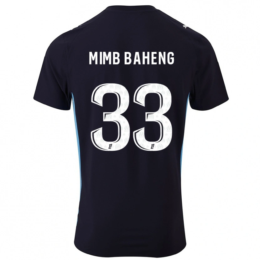 DanxenキッズRony Mimb Baheng#33黒空色アウェイシャツ2025/26ジャージーユニフォーム