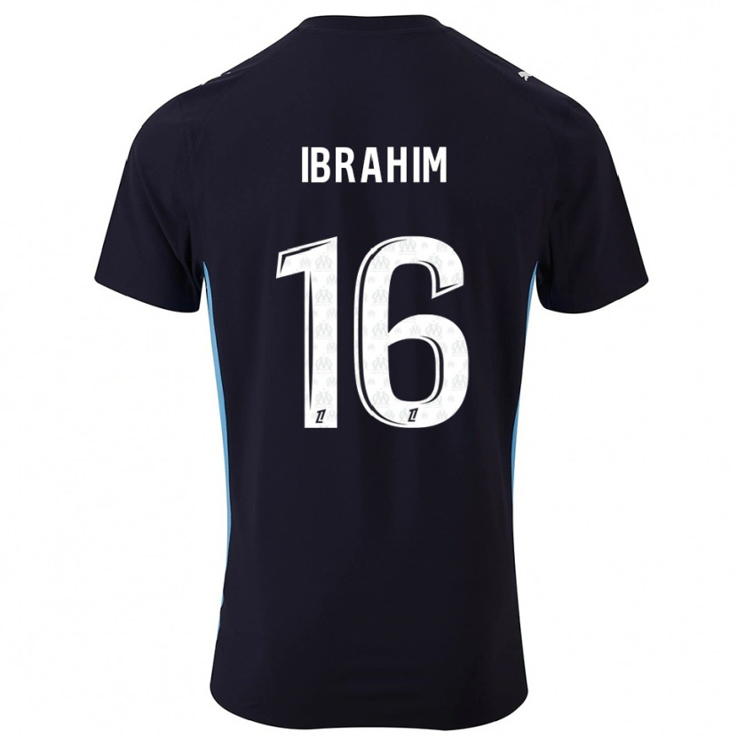 DanxenキッズAyman Ibrahim#16黒空色アウェイシャツ2025/26ジャージーユニフォーム