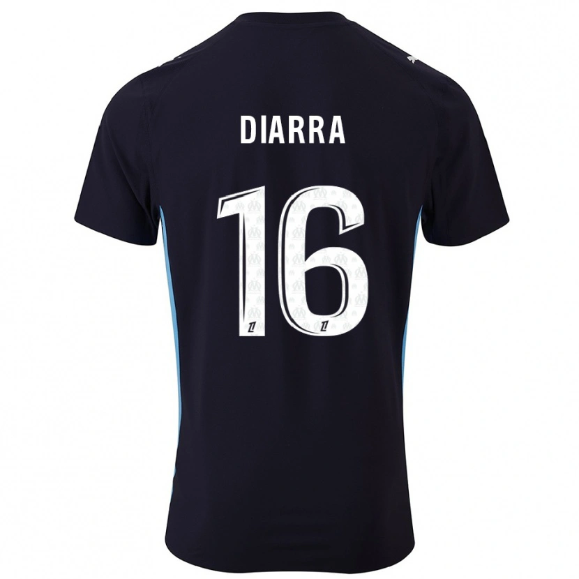 DanxenキッズCheick Diarra#16黒空色アウェイシャツ2025/26ジャージーユニフォーム