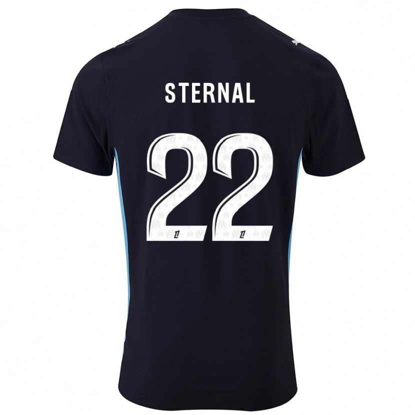 DanxenキッズEnzo Sternal#22黒空色アウェイシャツ2025/26ジャージーユニフォーム
