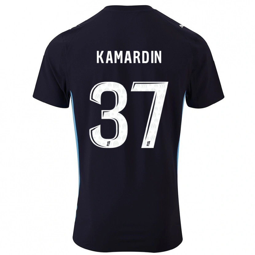 Danxenキッズアーロン・カマルダン#37黒空色アウェイシャツ2025/26ジャージーユニフォーム