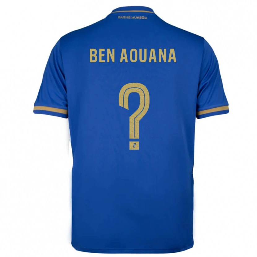 DanxenキッズAdam Ben Aouana#0青金アウェイシャツ2025/26ジャージーユニフォーム