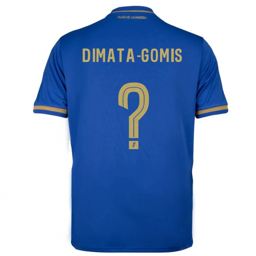 DanxenキッズKamron Dimata-Gomis#0青金アウェイシャツ2025/26ジャージーユニフォーム