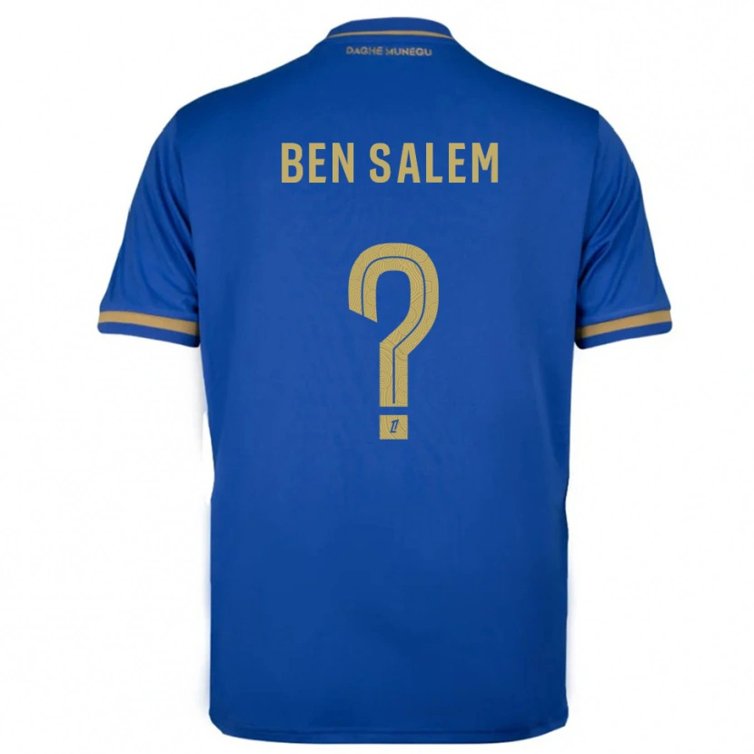 DanxenキッズOualid Ben Salem#0青金アウェイシャツ2025/26ジャージーユニフォーム