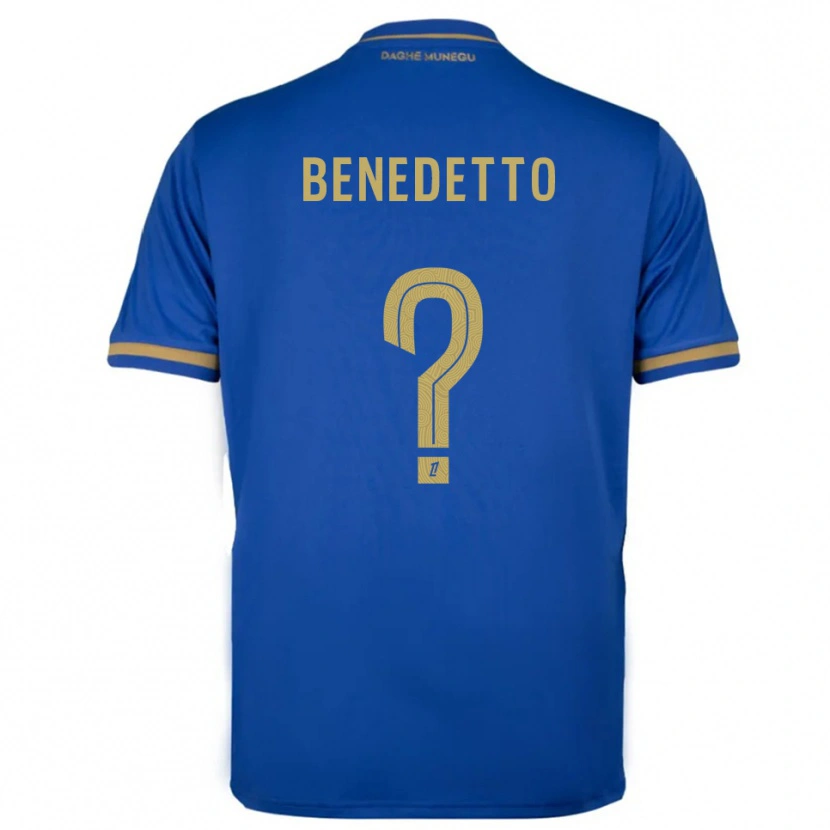 DanxenキッズAntéo Benedetto#0青金アウェイシャツ2025/26ジャージーユニフォーム