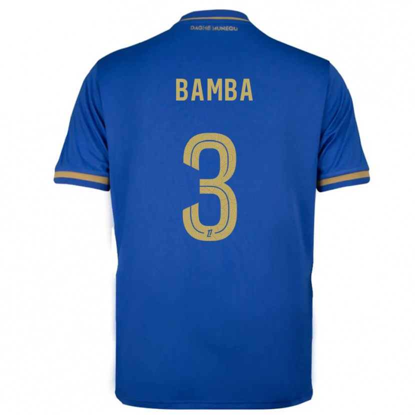 DanxenキッズIsmaïl Bamba#3青金アウェイシャツ2025/26ジャージーユニフォーム